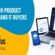 Tech product sales deck banner for SaaS and IT buyers by BluCactus