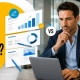 Michael Bennett reviews two pitch deck options, comparing a slide redesign with a complete rebuild before an investor meeting.