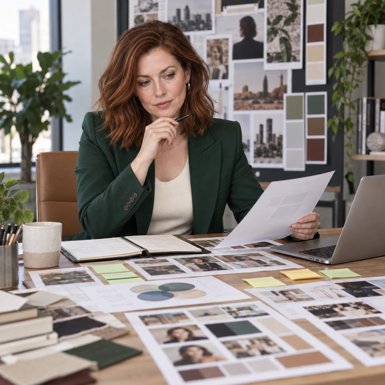 Vivian Hart reviewing strategic decisions for a Brand Strategy