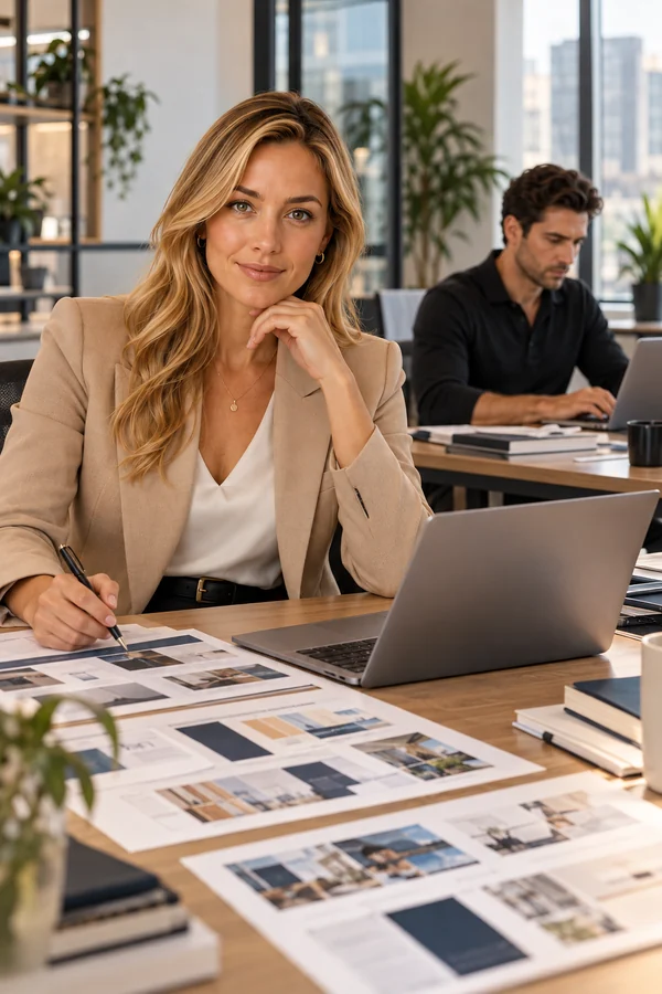 Emily Carter and an independent freelancer represent different working models for professional presentation design.